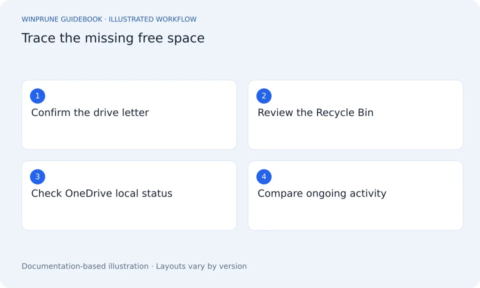 C Drive Still Full After Deleting Files? — illustrated workflow