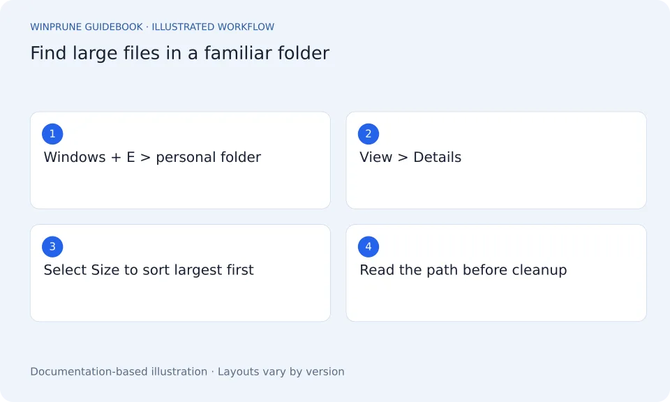 Find Large Files on Windows: A Practical Guide — illustrated workflow